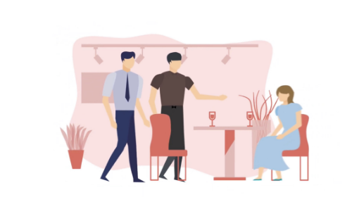 婚活CafeBarの入店からご紹介の流れをイラストや動画で解説